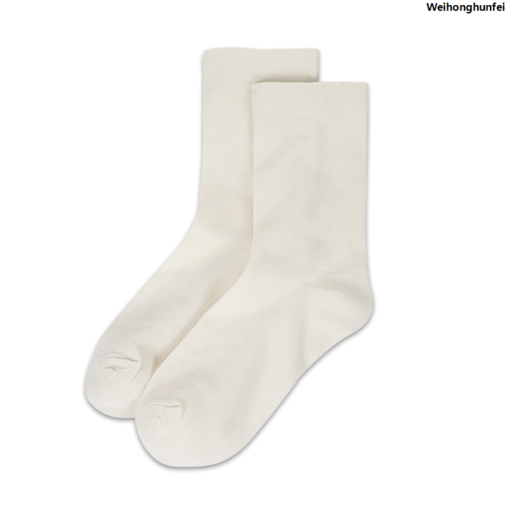 WeihonghunfeiHigh Quality Solid color fashion japan heat energy warm color thickened winter ladies wool cashmere double 3/batch new socks black and white bag set Luxury