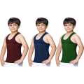 Pack Of 3  Amul Colour Vest For Boy( Colour May Vary)By Pihu. 