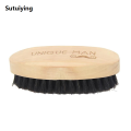 Sutuiying Wooden Hair Beard Brush For Men Natural Wood Comb Boar Bristle Mustache Profesional Brush Travel Men's Waves Brush Gifts Birthday Beard Care. 