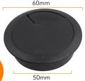 Wall / Desk Grommet For Cable Management 50mm Black. 