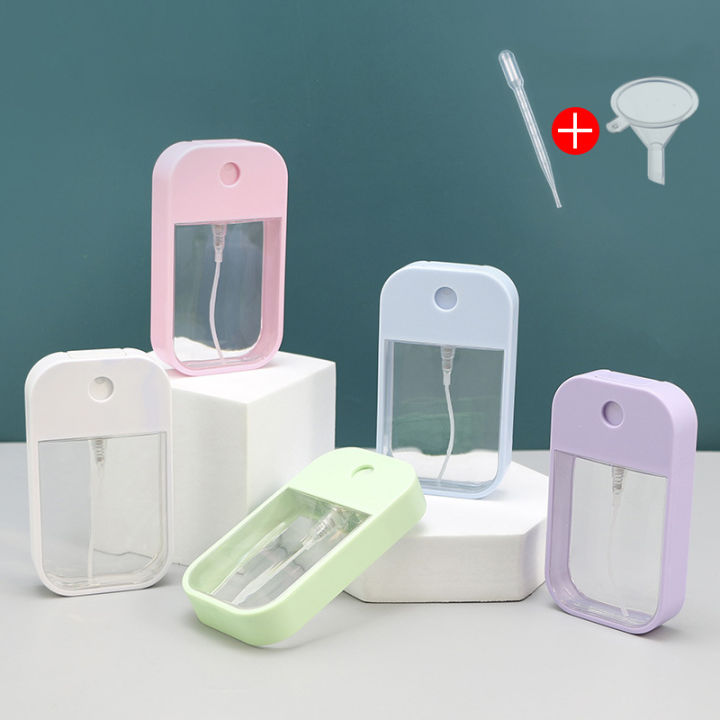 cavity spray sprayer plastic card bottle perfume white powder blue 45ml hand sanitizer spray bottle mouth