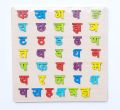 Wooden Nepali Alphabet Early Learning Toy For Kids. 