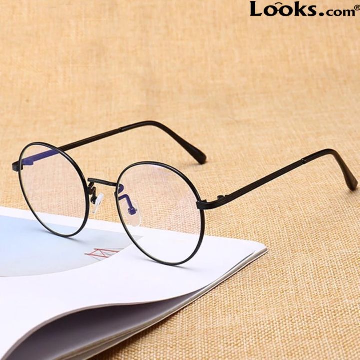 Metal Frame Blue Ray Cut Round Gandhi Trendy Light Blocking Premium  Glasses 100% UV Protection Pretty Looks Computer Glasses