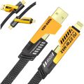 4 in 1 Multi Charging Cable,1M Dual Head USB Cable for iPhons & Androids,, 4 in 1 Multi Charger Cable Type C to Lightning, Super Fasst USB A/USB C to Type C [65W]/PD [27W] Nylon Braided Data Cable. 