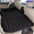 Ashunqiwen Eco-Friendly Flocking Fabric Car Inflatable Mattress Ultra-Soft Travel Bed with Thickened Cushion for Comfortable Road Trips. 