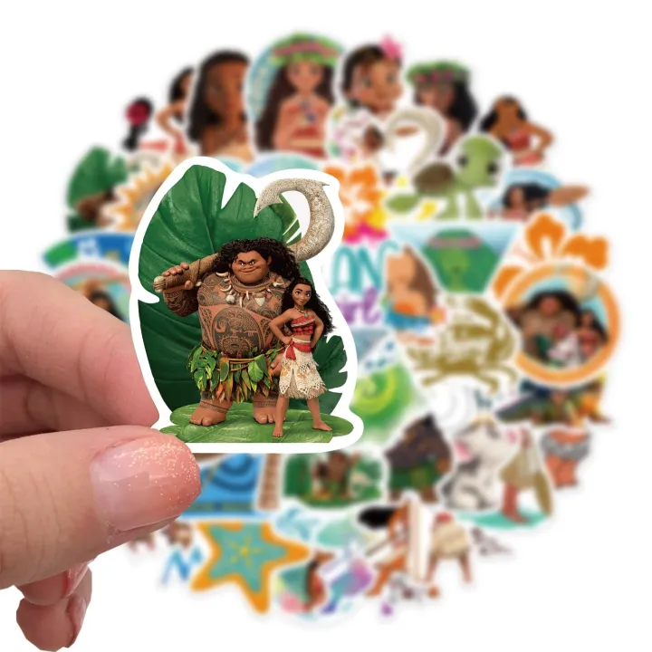 Artsy%20Home%2025/50%20Pcs%20Disney%20Moana%20Cartoon%20Stickers%20for%20Laptops%20Cellphone%20Guitar%20-%20Image%202