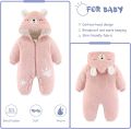 KidsSansar - Baby Winter Soft & Warm Fur Zipper Jumpsuit Romper. 