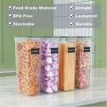 Airtight Tall Food Storage Container Set, 2Pcs 2.8L Spaghetti Containers for Pantry Organization and Storage. 