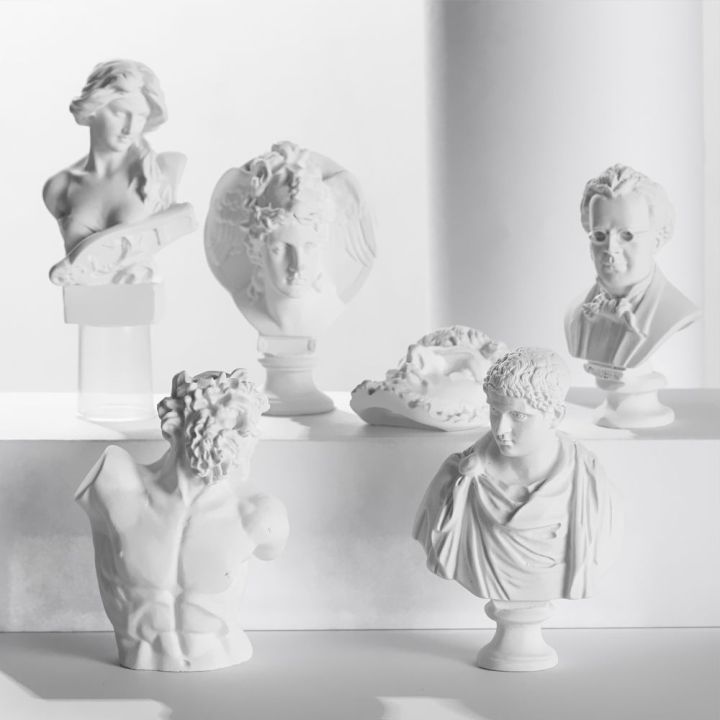 Nordic Desktop Ornament Celebrities Drawing Practice Plaster Statue ...