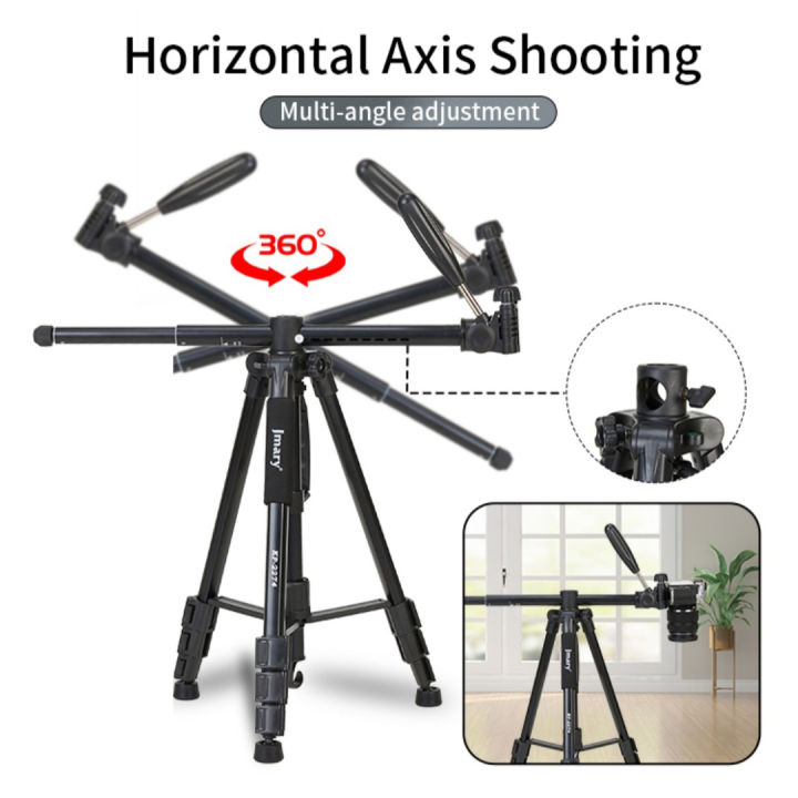 JMARY%20KP-2274%20Professional%20Camera%20Tripod%20with%20Horizontal%20Arm%20&%20Monopod%20Mode%20%7C%202-in-1%20DSLR,%20Mobile%20Phone,%20Vlogging,%20Live%20Stream%20Stand%20%7C%20Heavy%20Duty%20Aluminum%20Adjustable%20Tripod%20for%20Photography%20&%20Videography%20-%20Image%202