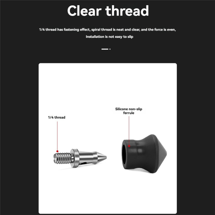 3Pcs%20Universal%20Tripod%20Foot%20Spikes%20Set%201/4%20Inch%20Thread%20Stainless%20Steel%20Tripod%20Monopod%20Legs%20Feet%20Replacement%20Parts%20-%20Image%204