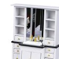 1/12 Doll House Miniature Cupboard Wash Basin Sink Cabinet Furniture Mini Decor Pretend Play Simulation Furniture Toys. 