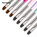 Wenefang 1PC Nails Art Brush Pattern Painting Acrylic UV Gel Extension Builder Coating Phototherapy Pen DIY Manicure Accessories Tool. 