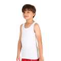 Gagan Comfy White Cotton Sando For Boys Set Of 2. 