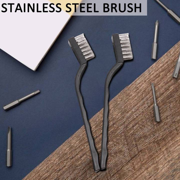 (COKP)%2020%20Pieces%20Mini%20Handle%20Stainless%20Steel%20Wire%20Bristles%20Brush%20Set%20for%20Cleaning%20Welding%20Slag,%20Stain%20and%20Rust%20(Silvery)%20-%20Image%206