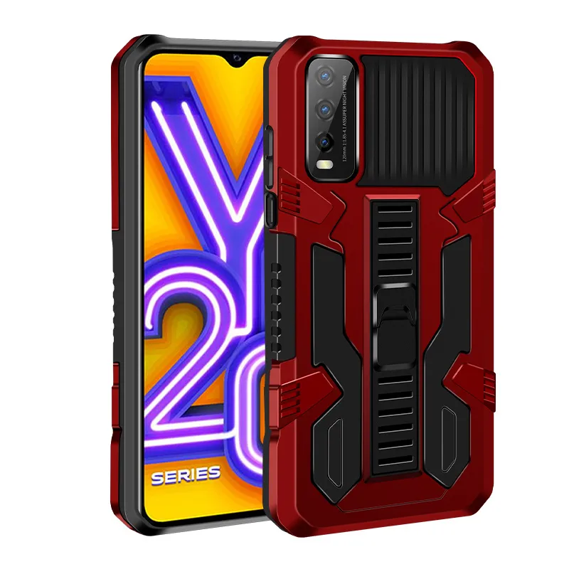 HUAYIJIE Custodia per Vivo Y81s Custodia Case Cover Backplane Rigido + Telaio in Silicone Morbido PCHSQ