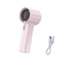 Long Lasting Small Mini Portable Fan Air Turbo Tech Adjustable Rechargeable Fan Ultra-quiet Strong Wind Pocket Fan Makeup Setting. 