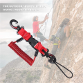 Scuba Diving Lanyard Coil Springs Camera Lanyard Spiral with Ring Dive for Dive Lights Underwater Diving Rods,Red. 