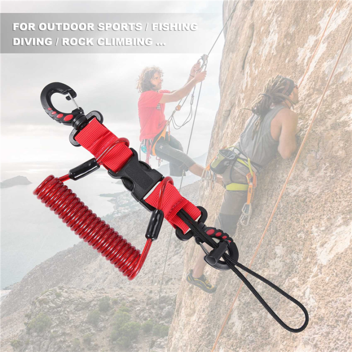 Scuba%20Diving%20Lanyard%20Coil%20Springs%20Camera%20Lanyard%20Spiral%20with%20Ring%20Dive%20for%20Dive%20Lights%20Underwater%20Diving%20Rods,Red%20-%20Image%206