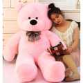 Sitting Light Pink Teddy Bear Stuffed Toy Small Size Happy Playing For Kids (Best Gift Ever In Every Occasion). 