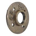 1'' Bronze Malleable Threaded Floor Flange Steel Iron Pipe Fitting Wall Mounted. 