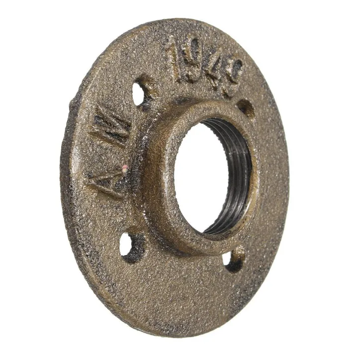 1''%20Bronze%20Malleable%20Threaded%20Floor%20Flange%20Steel%20Iron%20Pipe%20Fitting%20Wall%20Mounted%20-%20Image%205