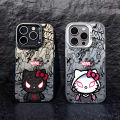Cute Hello Kitty Kiss Spiderman Case for OPPO Realme 8 10 11 Pro C15 C20 C21Y C31 C33 C35 C53 C55 5G Matte Shockproof Back Cover. 