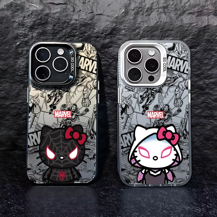 Cute%20Hello%20Kitty%20Kiss%20Spiderman%20Case%20for%20OPPO%20Realme%208%2010%2011%20Pro%20C15%20C20%20C21Y%20C31%20C33%20C35%20C53%20C55%205G%20Matte%20Shockproof%20Back%20Cover%20-%20Image%204