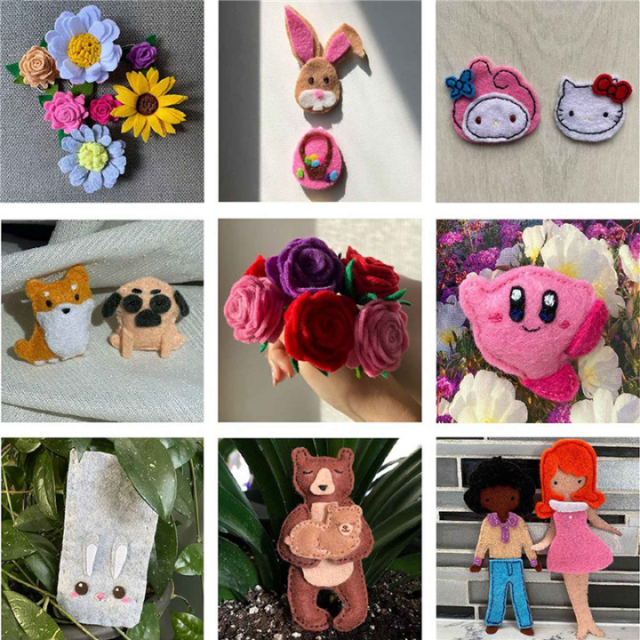 80Pcs%20Felt%20Fabric%20Squares%20DIY%20Craftwork%20Felt%20Crafts%20Assorted%20Colors%20Textile%20Fuzzy%20Fabrics%20for%20Sewing%20-%20Image%205