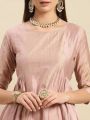 Kiva Printed Calf Length Partywear Kurtha for Women With Gathers At Side. 