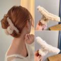 Jewels of Nepal Trendy Infinity Designed Fur Hair Claw Clip For Women- Long. 