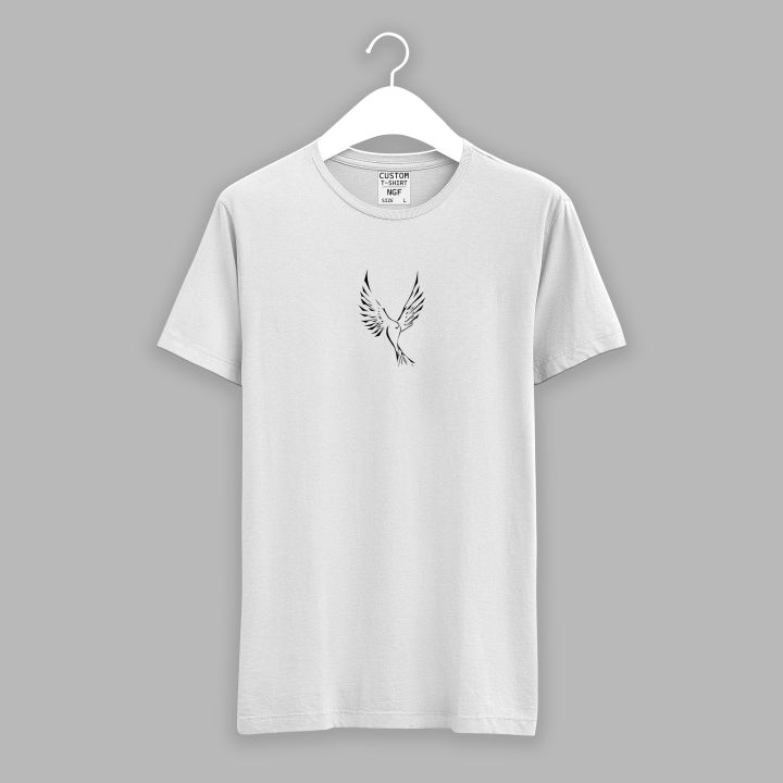 "Art%20Is%20Freedom"%20Graphic%20Print%20White%20T-Shirt-%20Front%20&%20Back%20Design%20-%20Image%202