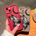 Hontinga for Infinix Note 12 G96 Back Cover black butterfly Pattern Ladder Soft Camera Protection Rubber Phone Case. 