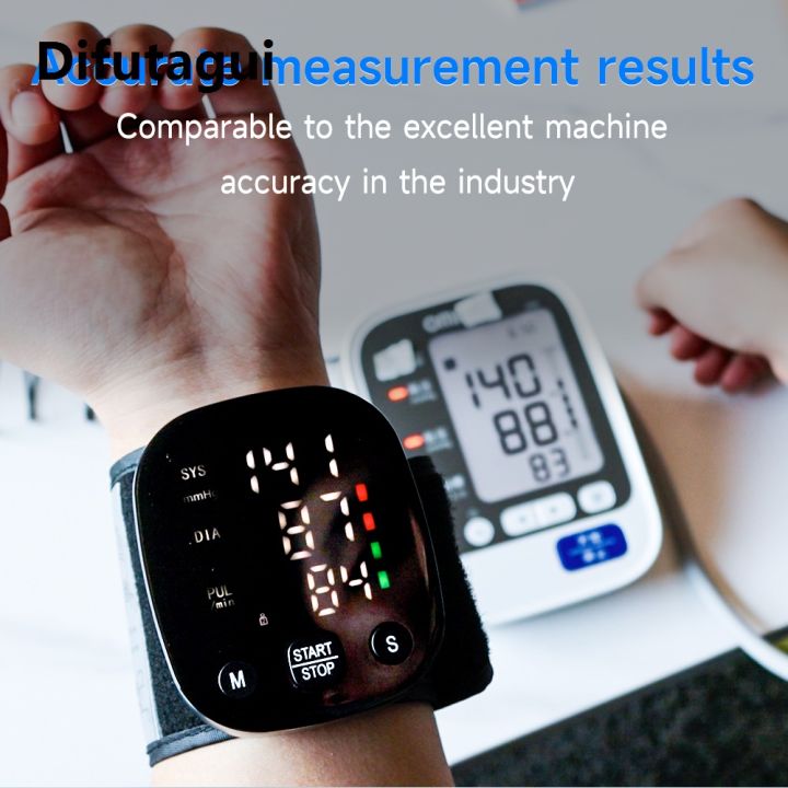 Difutagui%20Fifty%20percent%20discount%20Yongrow%20Rechargeable%20Digital%20Wrist%20Blood%20Pressure%20Monitor%20Sphygmomanometer%20Tonometer%20Tensiometer%20Heart%20Rate%20Meter%20BP%20Monitor%20-%20Image%202