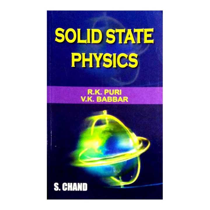 Solid State Physics By R. K Puri And V. K Babbar