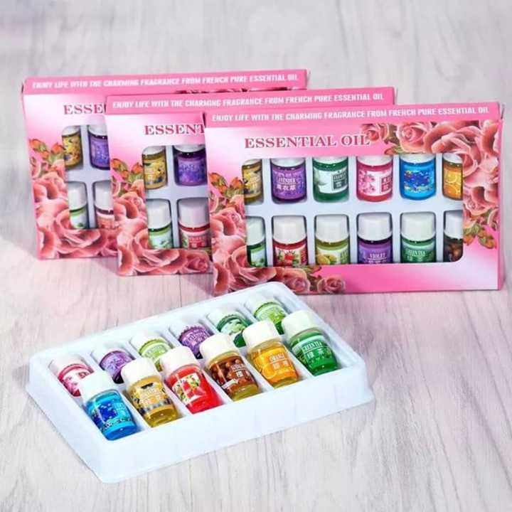 1Box (12pcs) 3ml Essential Oils for Aromatherapy Spa Bath Massage Skin ...
