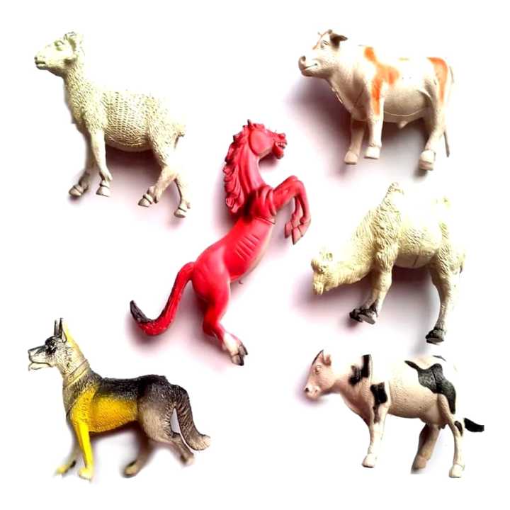6 Pcs Farm Animals Toy Sets