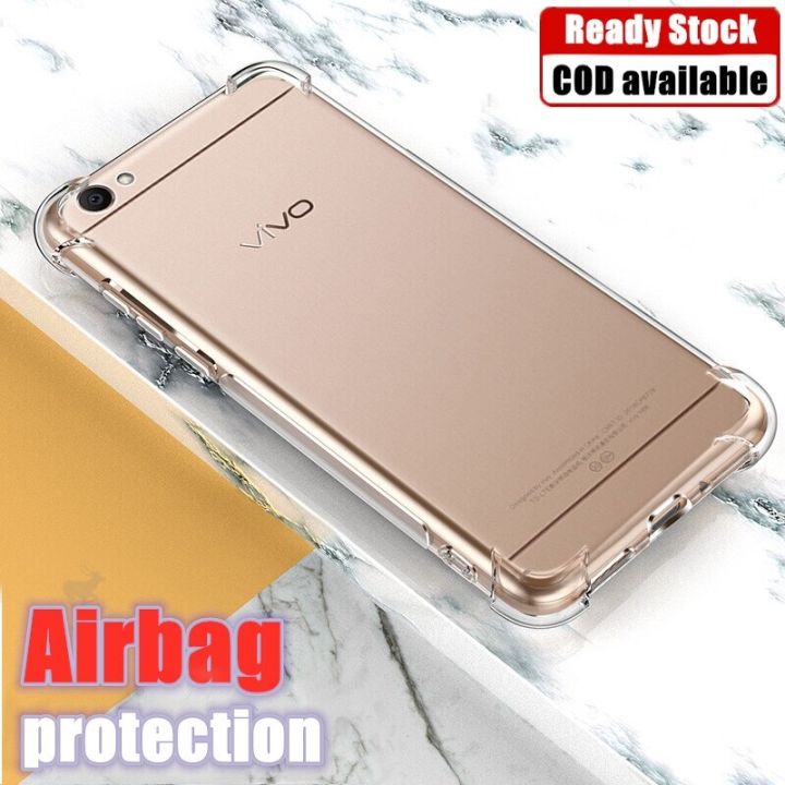 lthmy for Vivo V5 Lite 1609 Soft Gel Jelly Case Transparent Full Protective Anti-Scratch Resistant Back Cover Skin