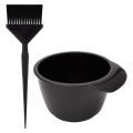 2pcs/set Hairdressing Tool Plastic Hair Dye Brush Bowl Set Anti-slip Coloring Hair Dye Brush and Bowl Durable Anti-Static Hair Tint Tool Salon. 