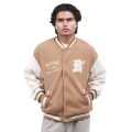 Brown Color Premium Cotton Bomber Jacket For Men. 