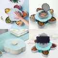 Smart Candy Box, Rotating Dry Fruit Box ,Snacks Storage Box Flower Candy Box Serving Rotating Tray Dry Fruit Candy Chocolate 5 Compartments Masala Box for Home Kitchen. 