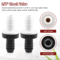 2Pcs 3/8 inch 10Mm Inline Abs One Way Water Non Return Check Valve For Fuel Gas Liquid Air. 