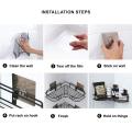 Self-Adhesive Metal Bathroom Corner Rack Stainless Steel Shelf Organizer 1 pc. 