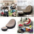 Air Sofa 2 In 1 Ultra Lounge Inflatable Sofa Chair And Ottoman, 1 Seater Inflatable Sofa with Household Air Pump, Couch Chair with Footstool for Indoor & Outdoor in Living room, Bedroom, Reading room Office, Balcony, Garden, Courtyard, Multicolor - Shophi. 
