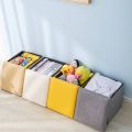 Seville Classics Foldable Storage Ottoman Stool (Color Vary). 