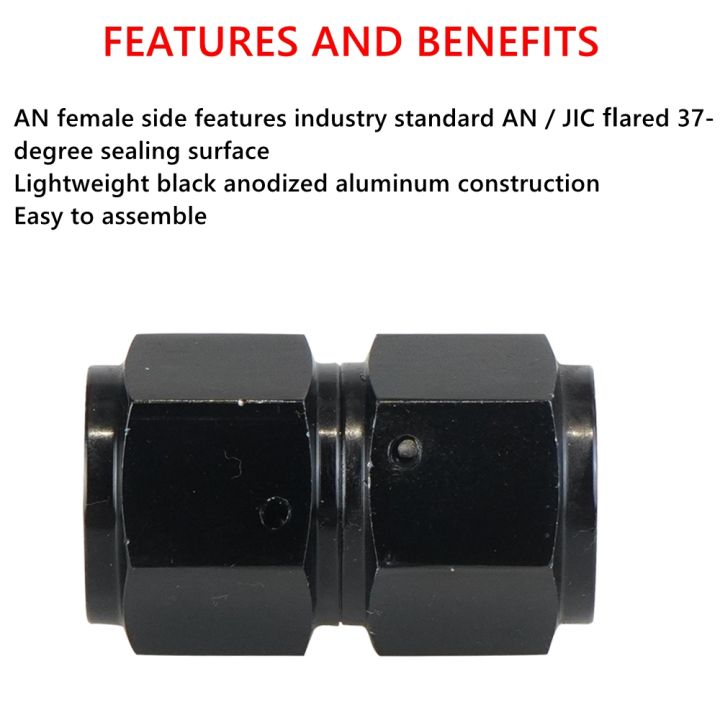 New%20Universal%20AN4%20AN6%20AN8%20AN10%20Female%20To%20Female%20Union%20Aluminum%200/45/90%20Degrees%20Hose%20Fitting%20Adaptors%20Elbow%20Oil%20Cooler%20Connectors%20-%20Image%204