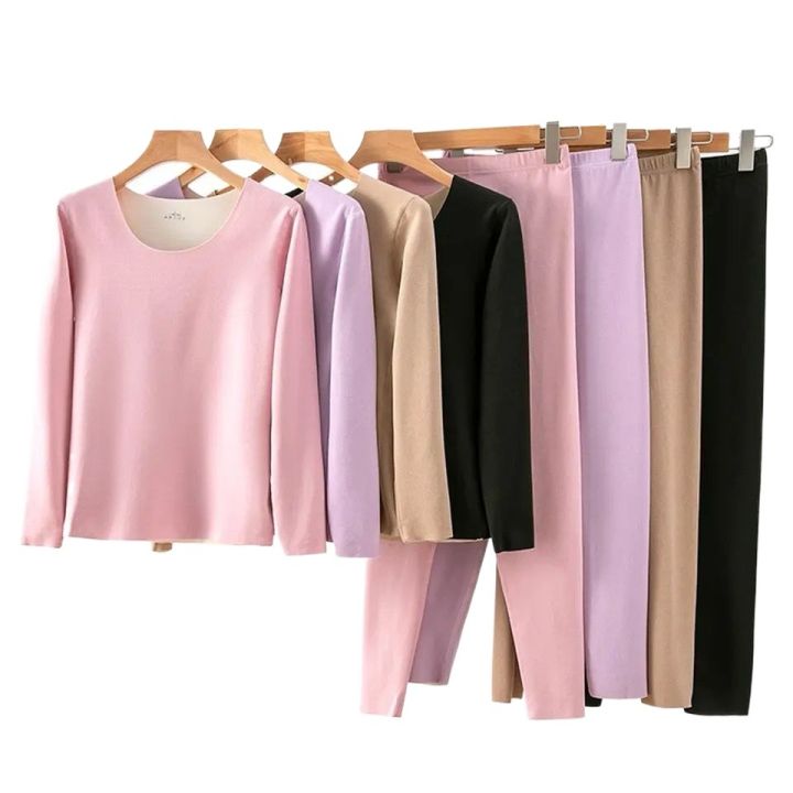 Women's%20Seamless%20Thermal%20Set%20Long%20Sleeve%20Thermal%20Top%20with%20Thermal%20Pant%20Thermal%20Thermal%20Thermal%20Set%20for%20Women%20-%20Image%203