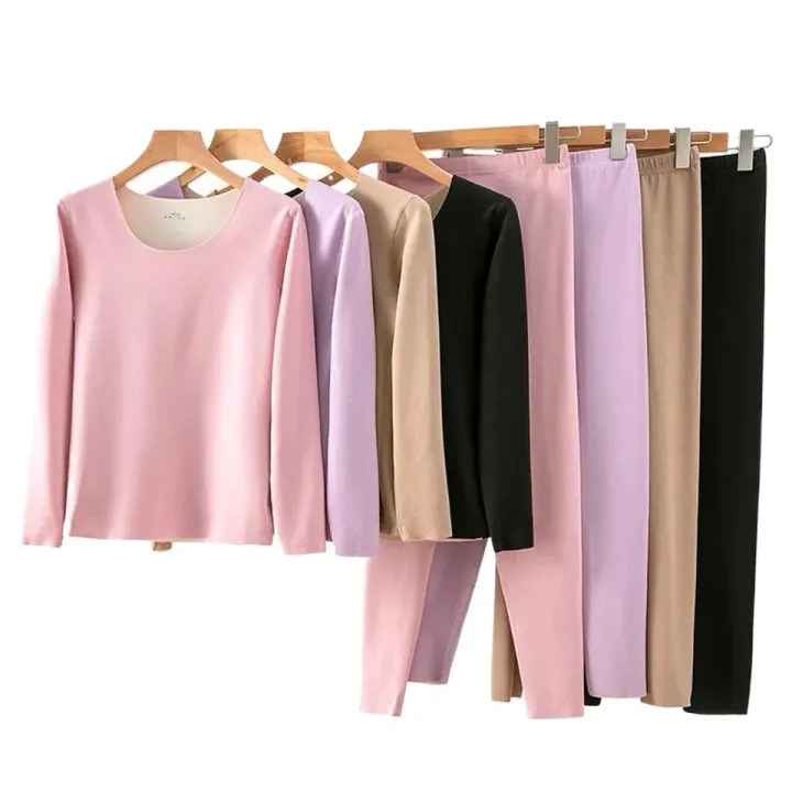 Women's%20Seamless%20Thermal%20Set%20Long%20Sleeve%20Thermal%20Top%20with%20Thermal%20Pant%20Thermal%20Thermal%20Thermal%20Set%20for%20Women%20-%20Image%203