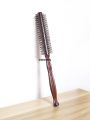 DISICHEN 1PCS wooden curling comb, diamond striped circular anti-static curling comb, hairdresser styling tool Special. 