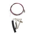 1Set Rainbow Colorful Color String for Acoustic Guitar & 1x CAPO Capo Clamp Trigger Alloy for Low Folk Acoustic Guitar. 